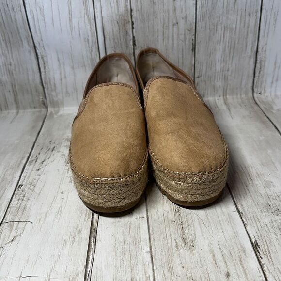 Circus by Sam Edelman Suede Espadrille Platform Tan Shoes size 7 - Picture 2 of 9
